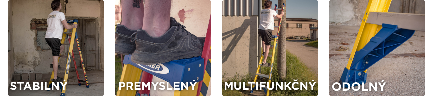 SK LEANSAFE X3 sklolaminatovy multifunkcny rebrik detail 3